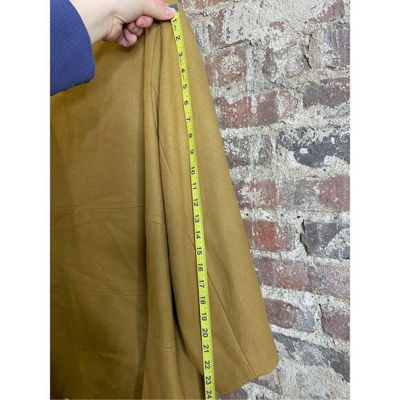 Ulla Popken Vintage Camel Brown Wool Blend Relax Fit Coat Women’s SZ 24/26 - Picture 9 of 11